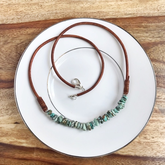 🔸Hand Crafted Turquoise Necklace - Picture 3 of 5